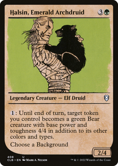 Halsin, Emerald Archdruid (CLB-408) - uncommon: (Showcase)