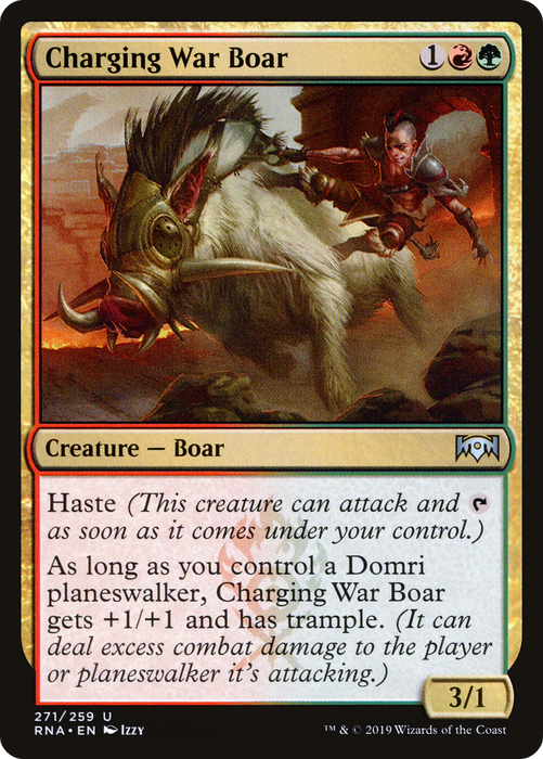 Charging War Boar (RNA-271) - uncommon