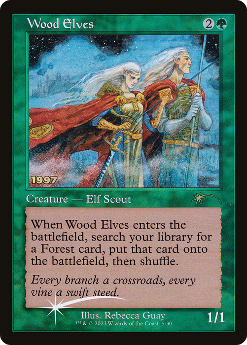Wood Elves (30A-P-005) - rare - Foil