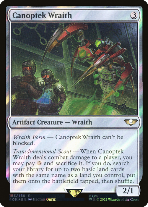 Canoptek Wraith (40K-153★) - rare - Foil