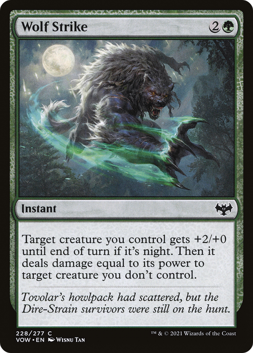 Wolf Strike (VOW-228) - common - Foil