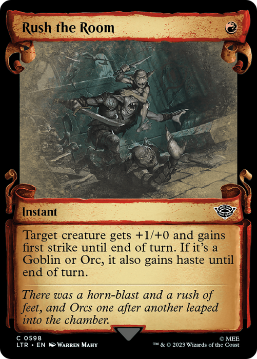 Rush the Room (LTR-598) - common: (Showcase) - Foil