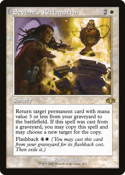 Sevinne's Reclamation (DMR-273) - rare: (tombstone) - Foil