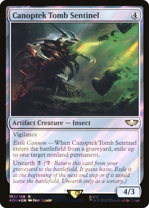 Canoptek Tomb Sentinel (40K-152★) - rare - Foil