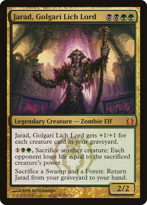 Jarad, Golgari Lich Lord (RTR-174) - mythic