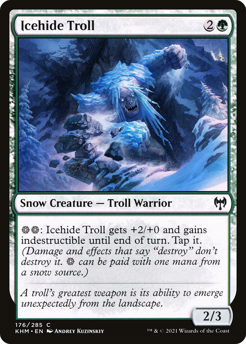 Icehide Troll (KHM-176) - common: (snow)