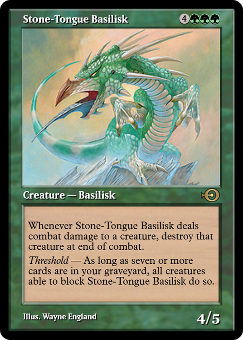 Stone-Tongue Basilisk (PRM-36238) - rare - Foil