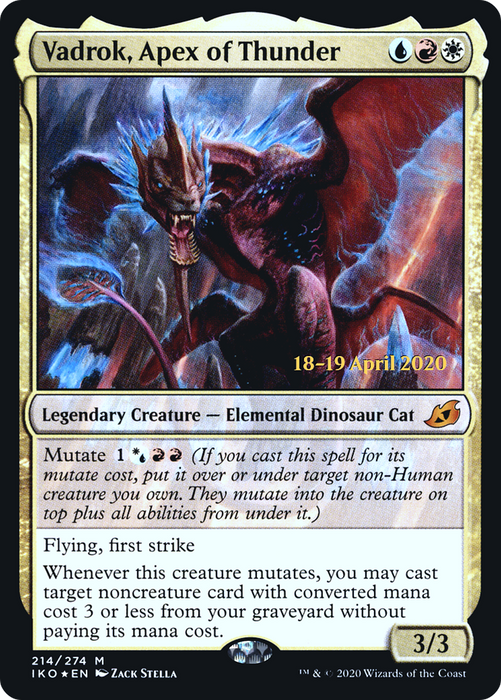 Vadrok, Apex of Thunder (PRE-214S) - mythic - Foil
