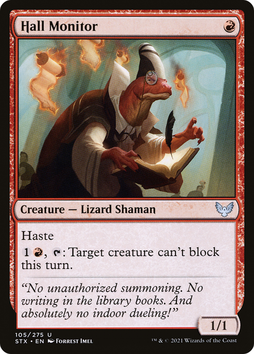 Hall Monitor (STX-105) - uncommon - Foil