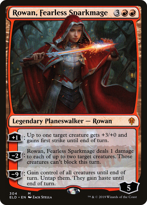 Rowan, Fearless Sparkmage (ELD-304) - mythic - Foil