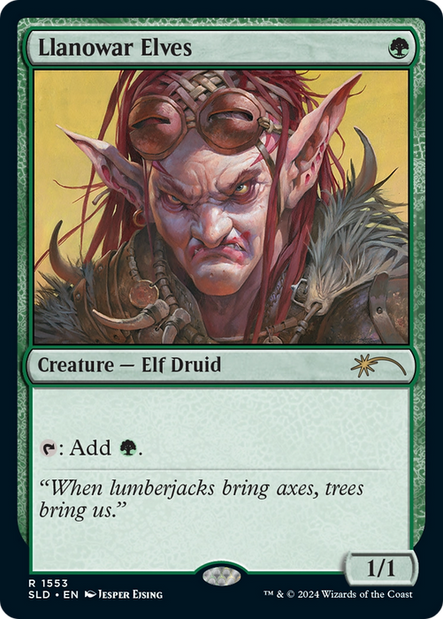 Llanowar Elves (SLD-1553) - rare - Foil
