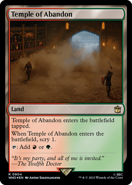 Temple of Abandon (WHO-904) - rare - Foil