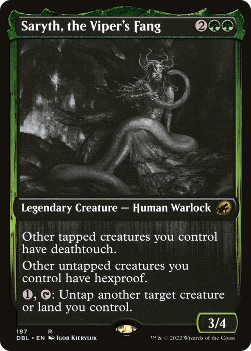Saryth, the Viper's Fang (DBL-197) - rare - Foil