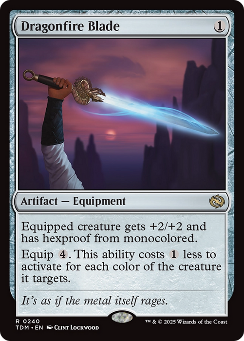 Dragonfire Blade (TDM-240) - rare - Foil