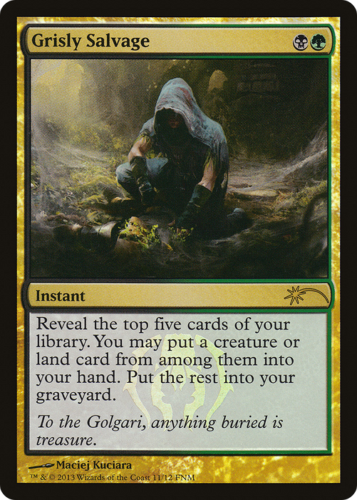 Grisly Salvage (FNM-011) - rare - Foil
