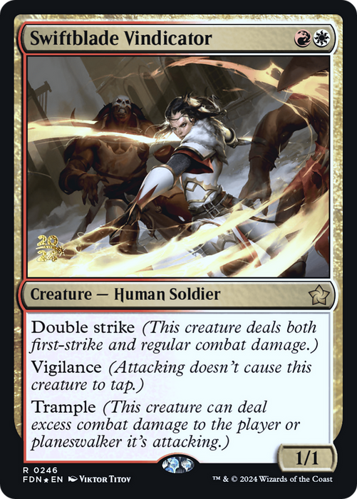 Swiftblade Vindicator (PRE-246S) - rare - Foil