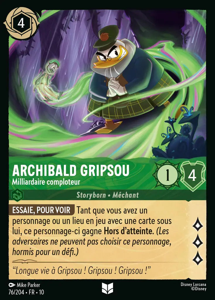Archibald Gripsou - Milliardaire comploteur (76/204) - LDLP - Inhabituelle - Cold Foil