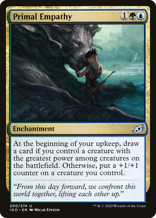 Primal Empathy (IKO-200) - uncommon - Foil