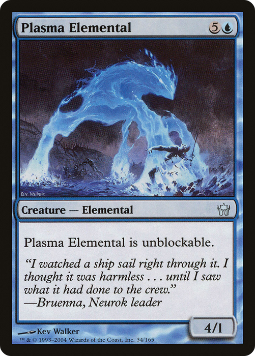 Plasma Elemental (5DN-034) - uncommon - Foil