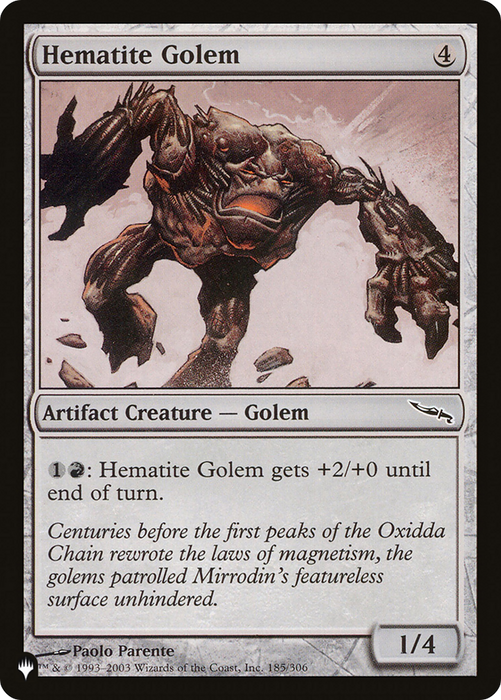 Hematite Golem (LIST-MRD-185) - common