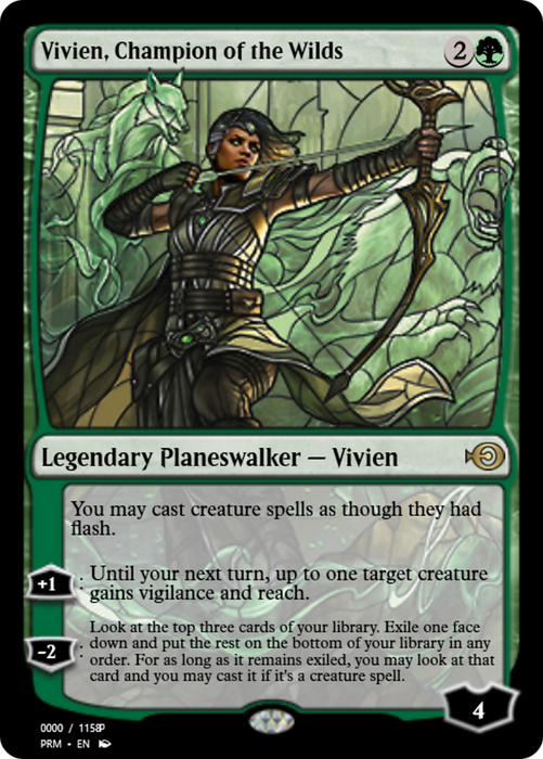 Vivien, Champion of the Wilds (PRM-78013) - rare - Foil