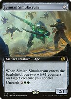Simian Simulacrum (BRO-352) - rare: (Extended Art) - Foil
