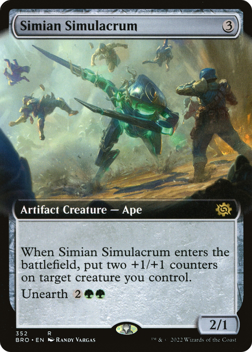 Simian Simulacrum (BRO-352) - rare: (Extended Art)