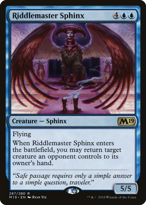 Riddlemaster Sphinx (M19-287) - rare