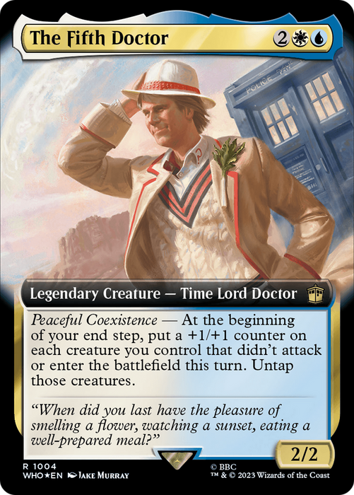 The Fifth Doctor (WHO-1004) - rare: (Extended Art) - Foil