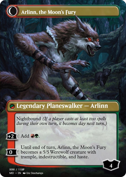 Arlinn, the Pack's Hope // Arlinn, the Moon's Fury (PRM-94060) - mythic