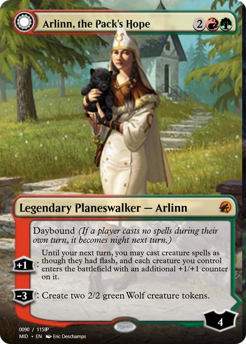 Arlinn, the Pack's Hope // Arlinn, the Moon's Fury (PRM-94060) - mythic - Foil