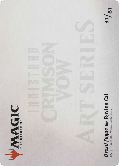 Dread Fugue // Dread Fugue (AVOW-031) - common (Borderless) - Foil