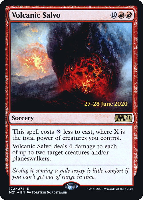 Volcanic Salvo (PRE-172S) - rare - Foil
