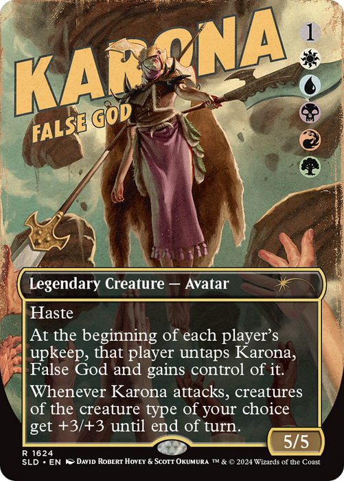 Karona, False God (SLD-1624) - rare (Borderless)