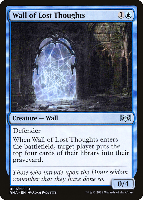 Wall of Lost Thoughts (RNA-059) - uncommon