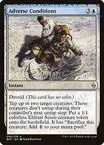 Adverse Conditions (BFZ-054) - uncommon: (devoid) - Foil