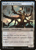 Prophet of Distortion (OGW-046) - uncommon: (devoid) - Foil