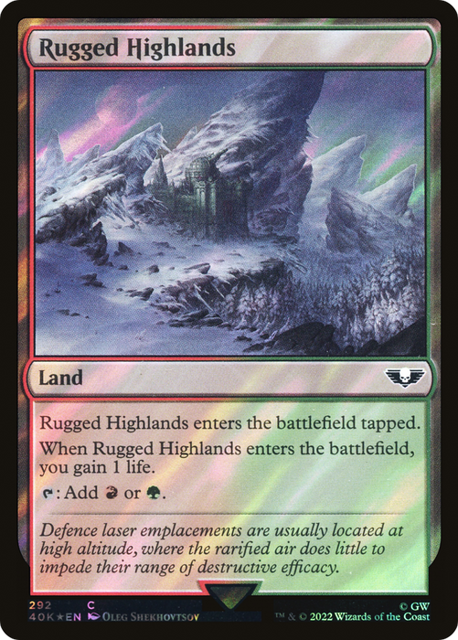 Rugged Highlands (40K-292★) - common - Foil