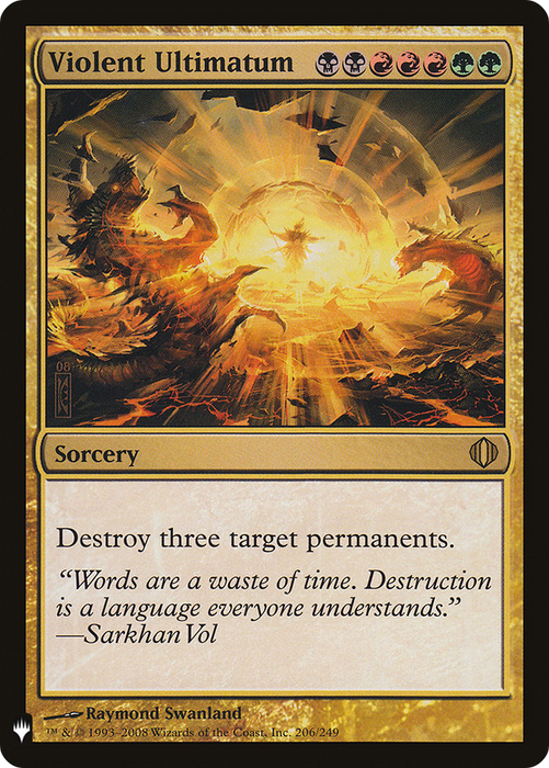 Violent Ultimatum (LIST-ALA-206) - rare
