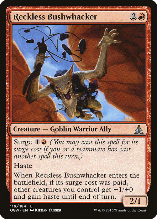Reckless Bushwhacker (OGW-116) - uncommon - Foil
