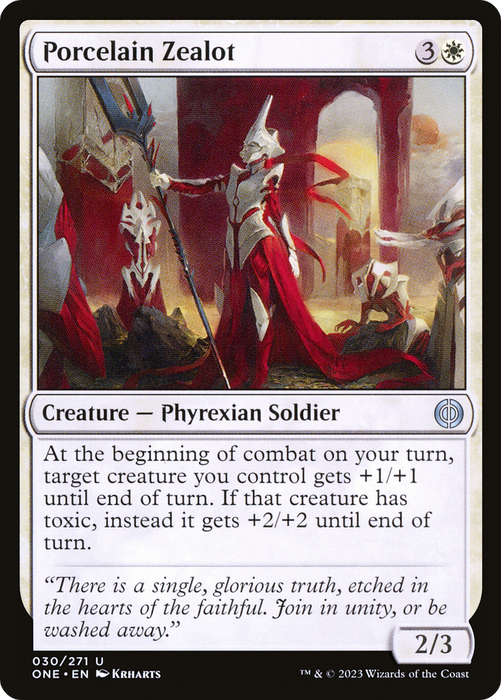 Porcelain Zealot (ONE-030) - uncommon - Foil