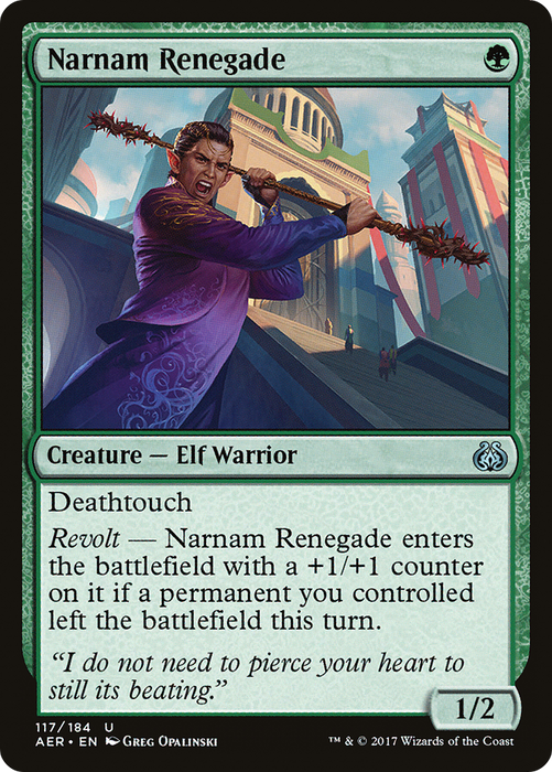 Narnam Renegade (AER-117) - uncommon - Foil