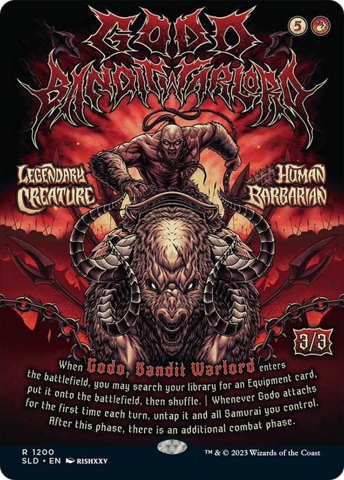 Godo, Bandit Warlord (SLD-1200) - rare (Borderless) - Foil