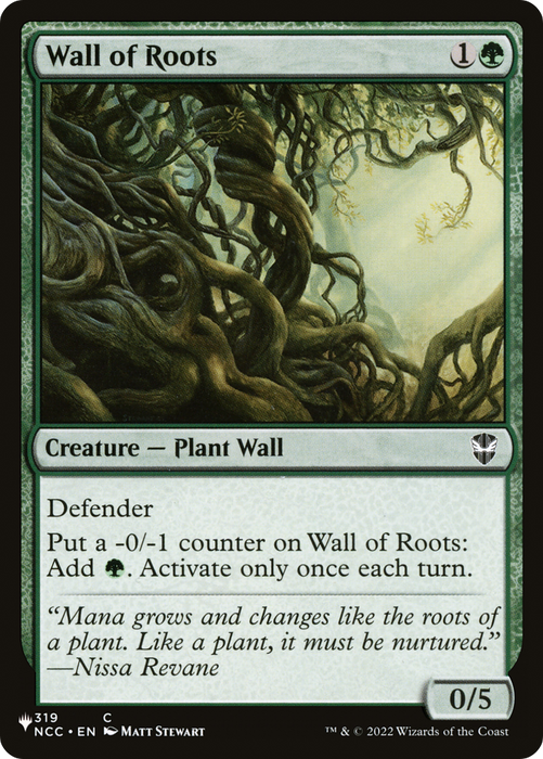 Wall of Roots (LIST-NCC-319) - common
