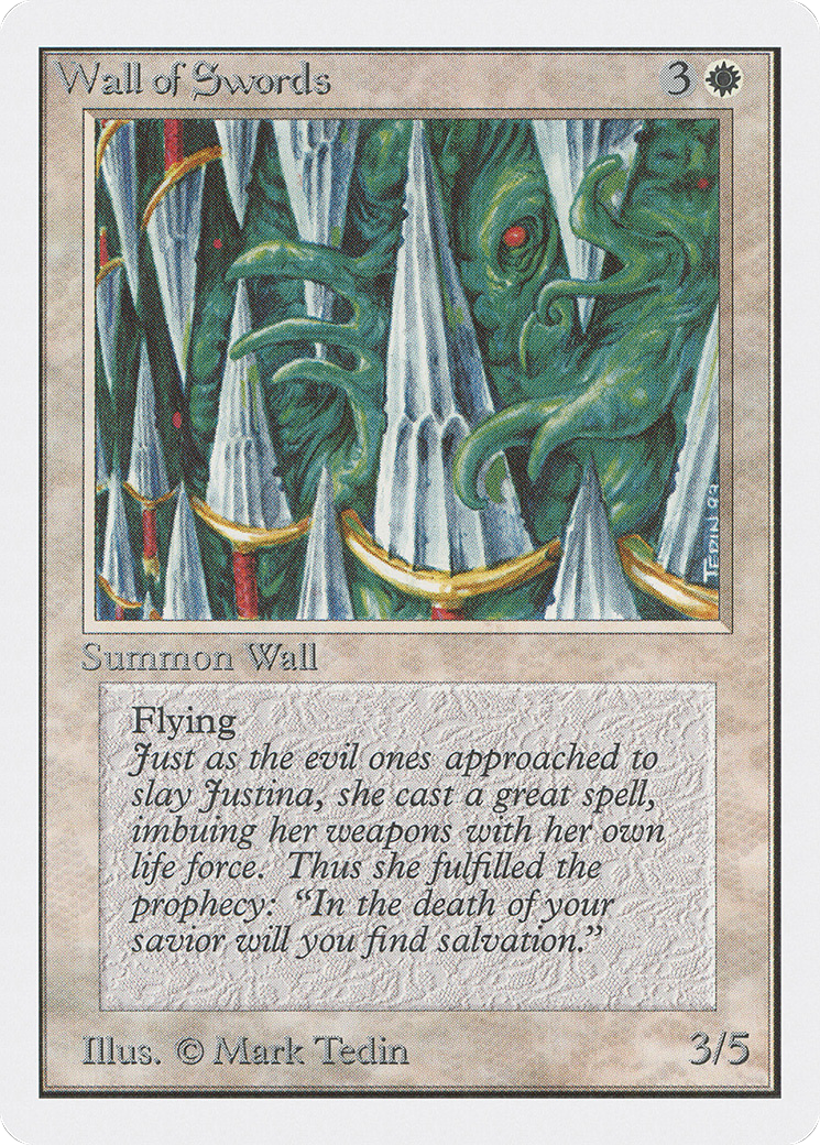 Wall of Swords (2ED-043) - uncommon