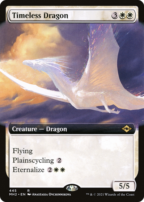 Timeless Dragon (MH2-445) - rare: (Extended Art) - Foil
