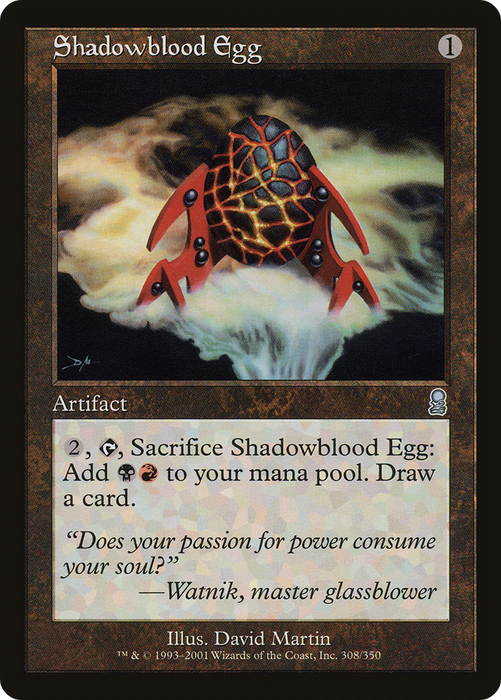 Shadowblood Egg (ODY-308) - uncommon - Foil