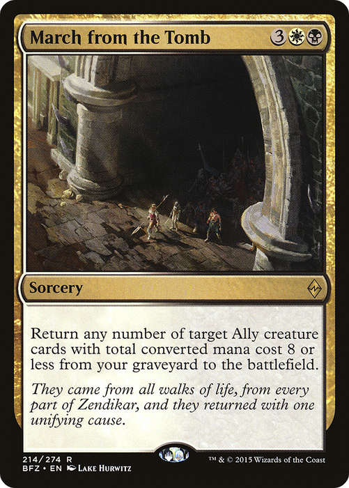March from the Tomb (BFZ-214) - rare