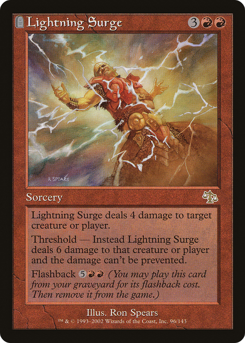 Lightning Surge (JUD-096) - rare: (tombstone) - Foil