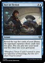 Fact or Fiction (CMM-091) - uncommon - Foil
